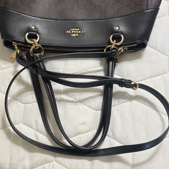 Coach Black and Brown Shoulder Bag - Picture 11 of 11